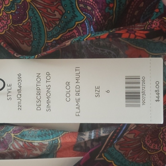 462- Veronica Beard Women's Blouse Size 6 NWT - Picture 6 of 10